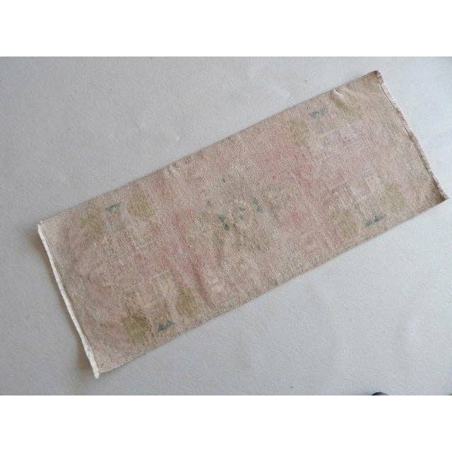 Vintage Turkish Rug 19'' x 44''