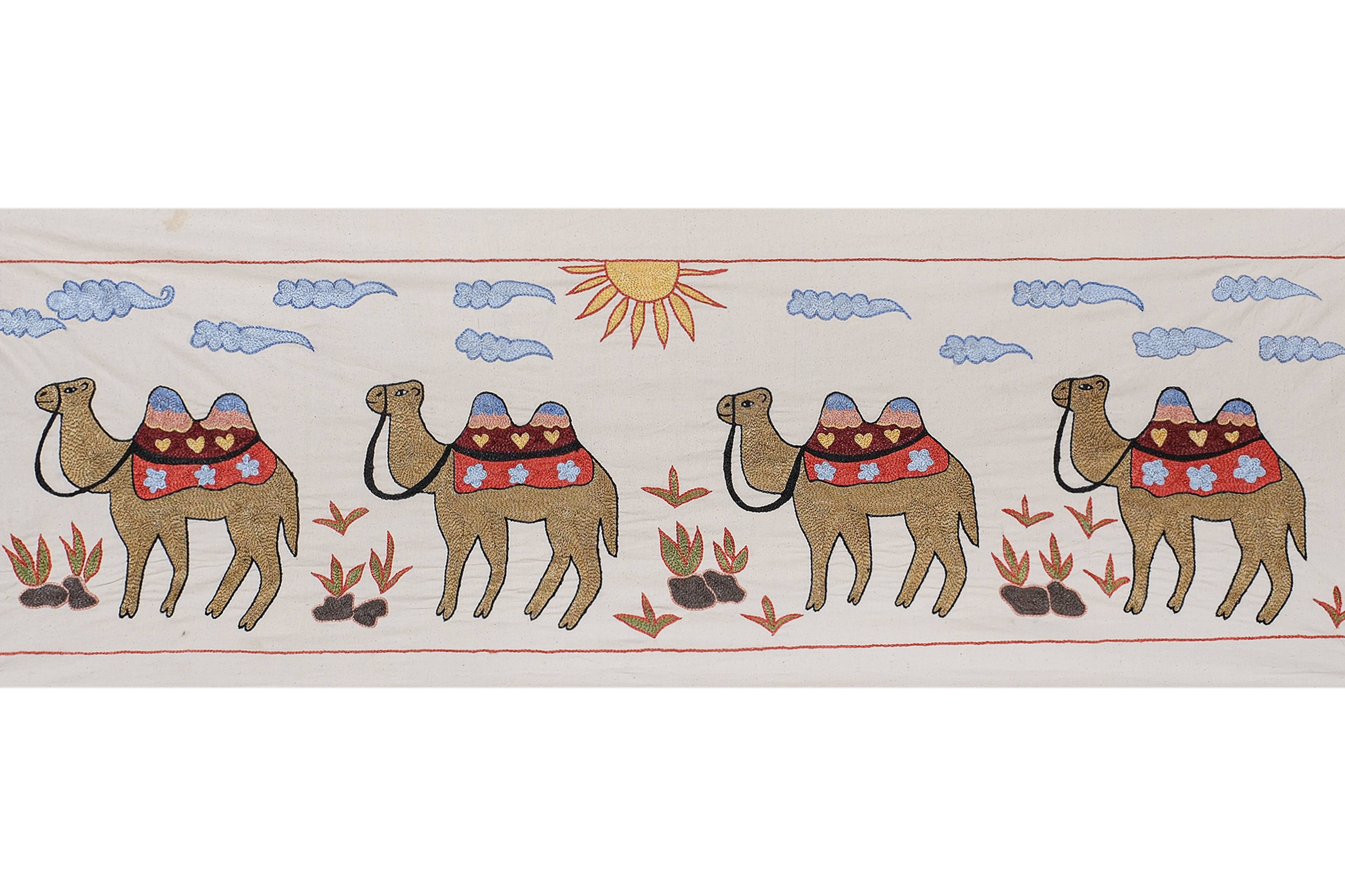 Suzani Wall Hanging & Tablecloth | 20'' x 58''