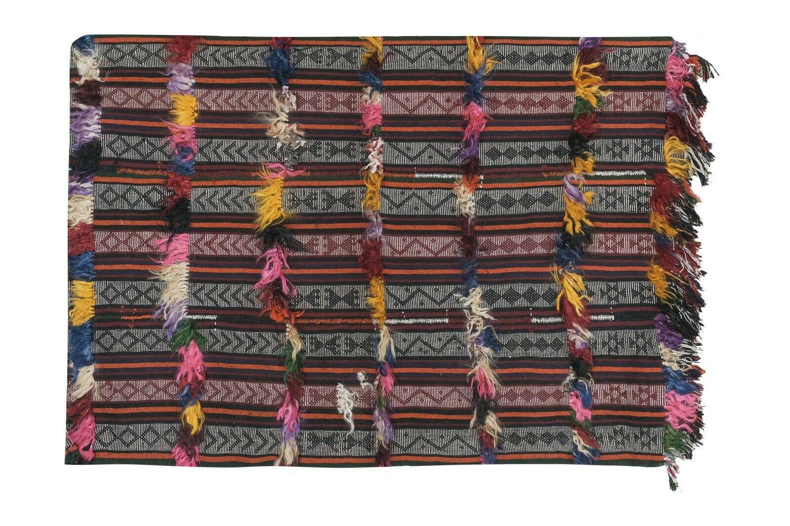 Vintage Turkish Kilim Rug 3'7'' x 5'2''