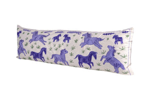 Horse Suzani Bedding Pillow Cover | 18'' x 57''