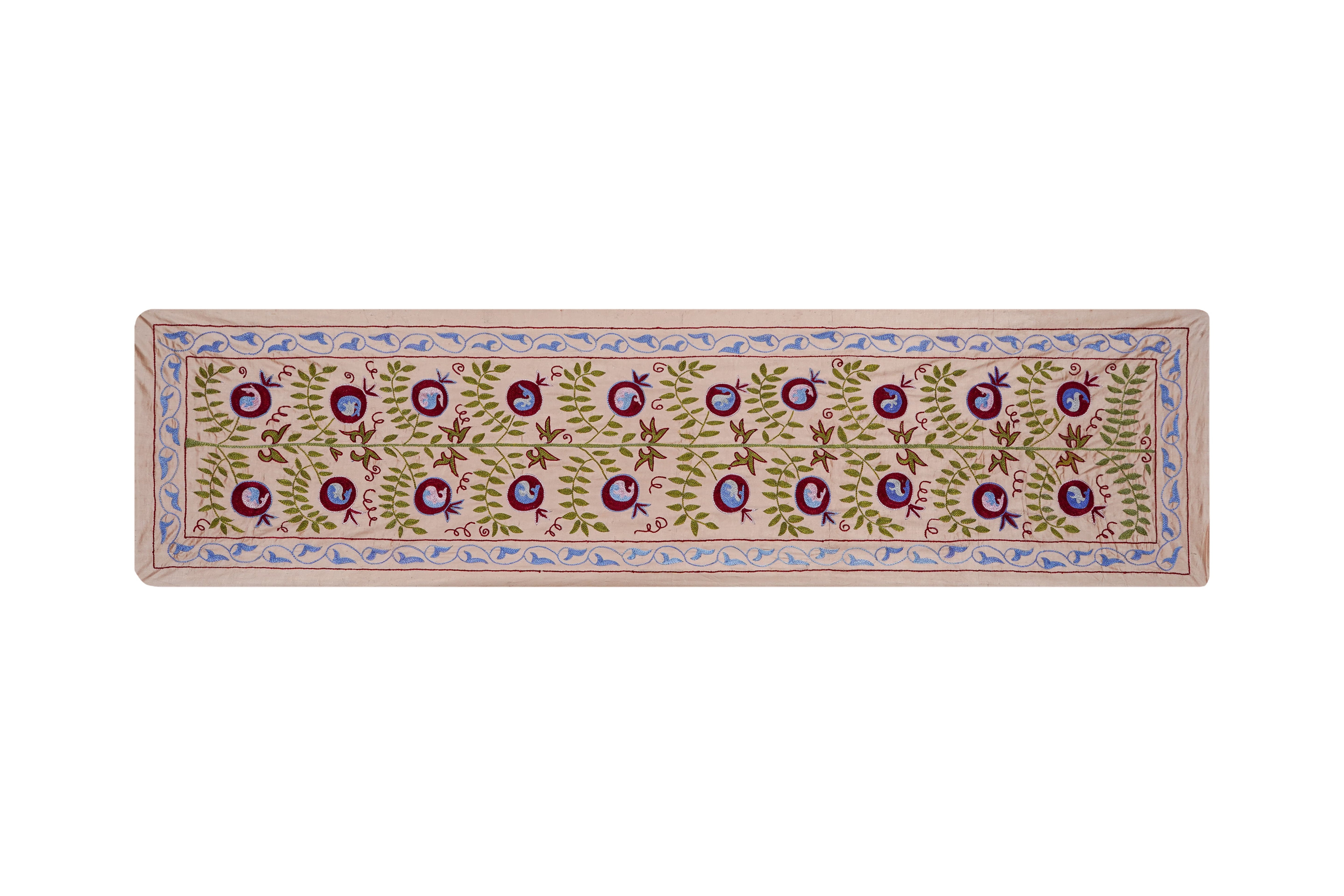 Hand-Embroidered Suzani Runner 1'9'' x 6'3''
