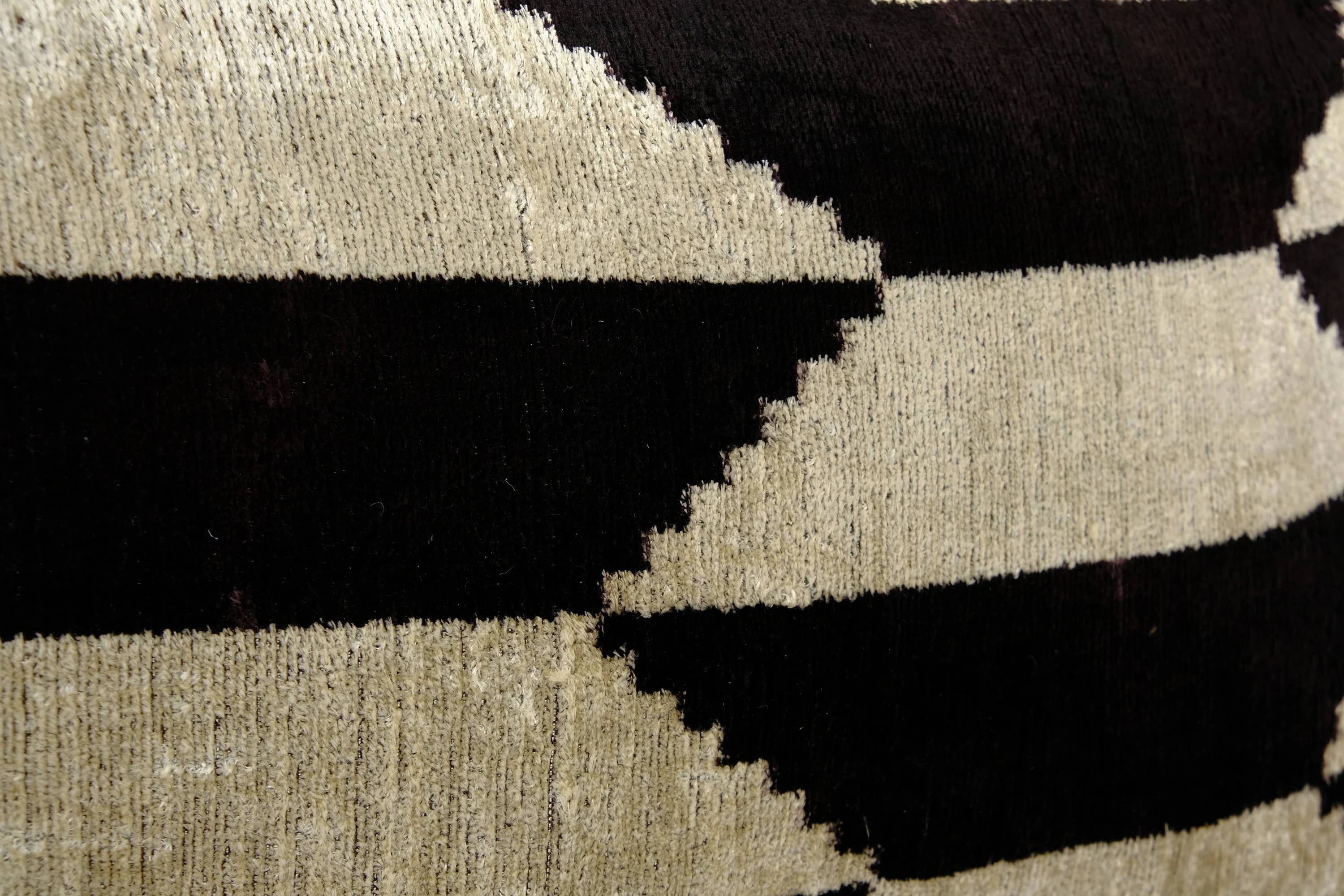 Silk Ikat Velvet Pillow Cover | 14'' x 23''