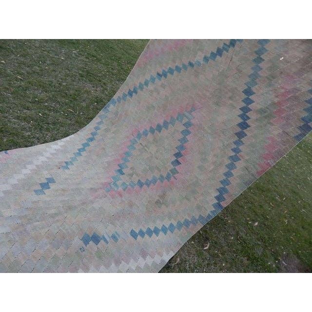 Vintage Turkish Kilim Runner 4'1'' x 9'10''
