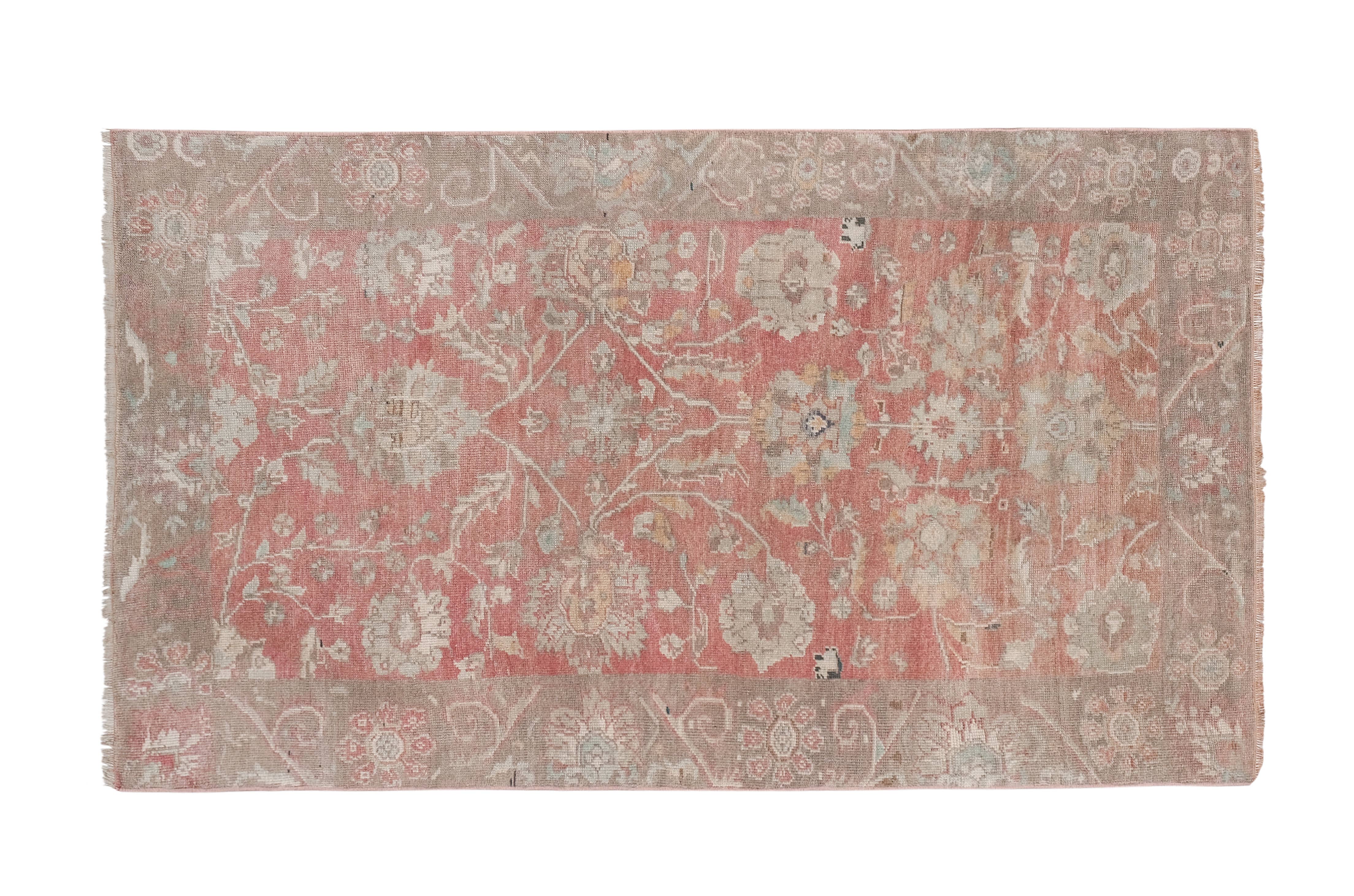 Vintage Turkish Karapinar Rug 3'10'' x 6'5''