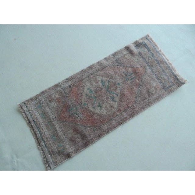 Vintage Turkish Rug 17'' x 39''