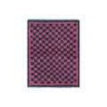 Vintage Checkered Turkish Tulu Rug 4'9'' x 6'3''