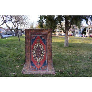 Vintage Turkish Rug 4'3'' x 7'10''
