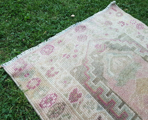 Vintage Kurdish Runner Rug 2'9'' x 13'