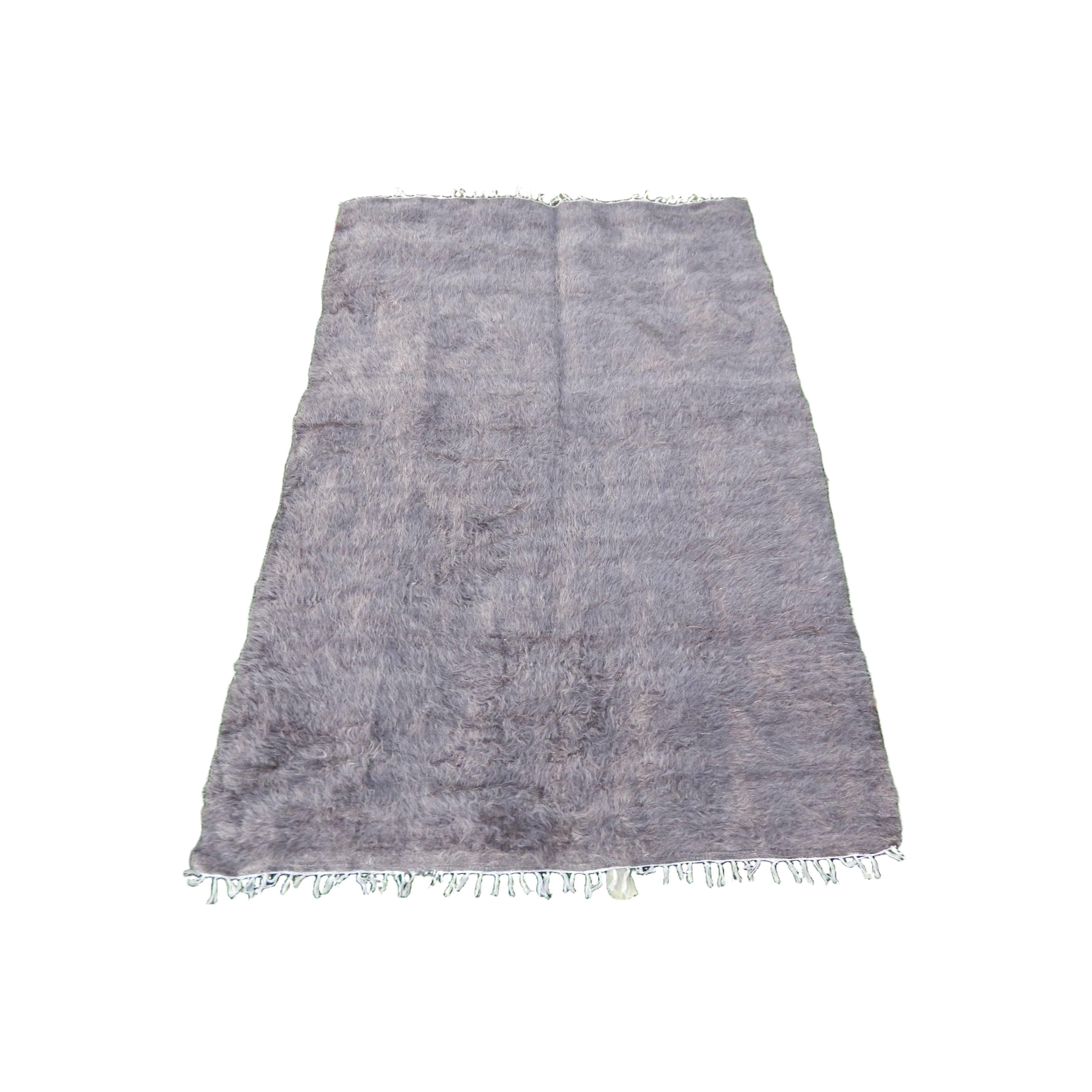 Handwoven Siirt Wool Blanket 4'4'' x 6'7''