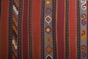 Vintage Turkish Kilim Runner 2'5'' x 22'6''