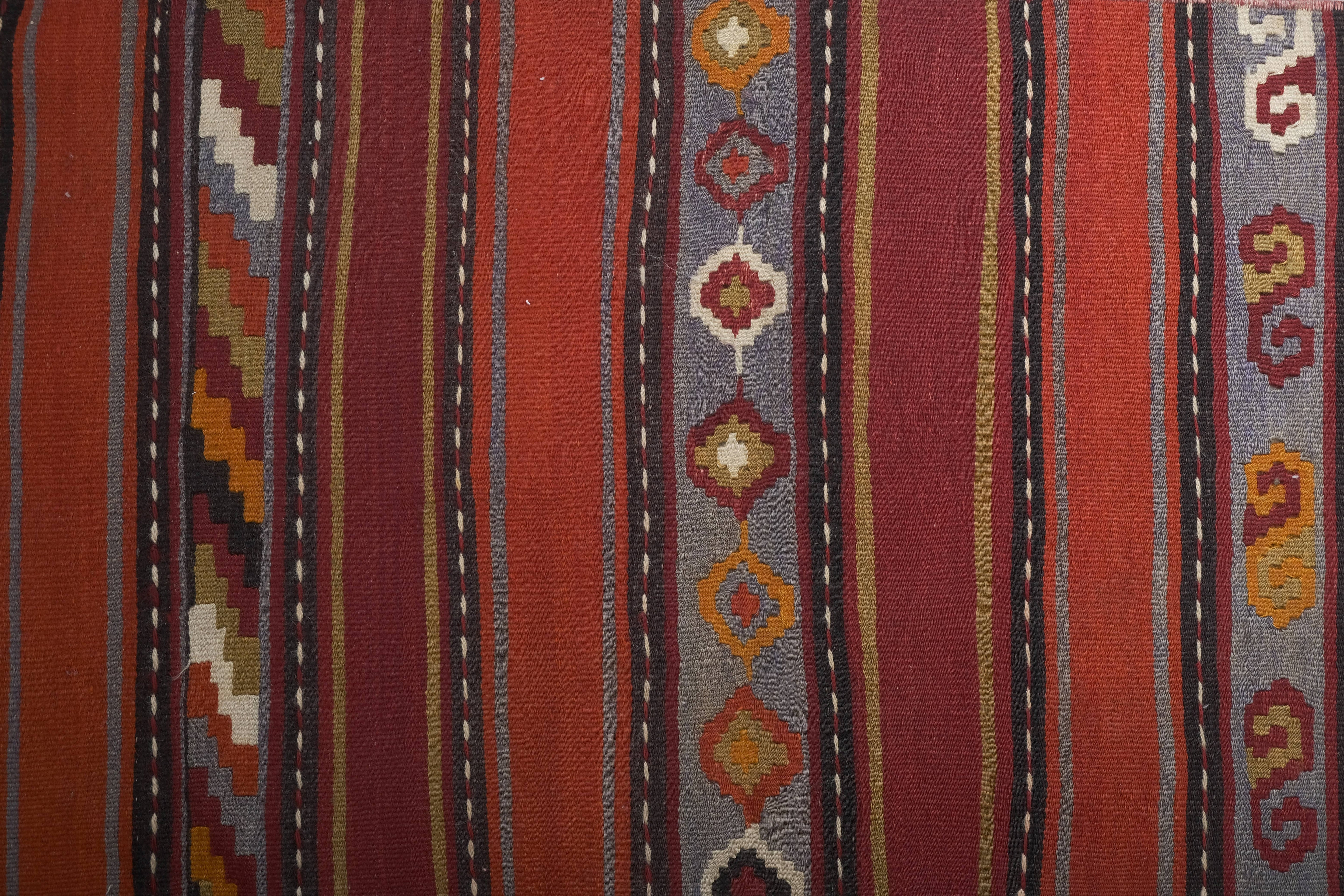 Vintage Turkish Kilim Runner 2'5'' x 22'6''