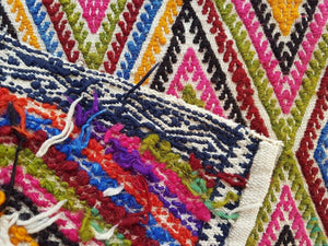 Vintage Turkish Kilim Rug 17'' x 18''