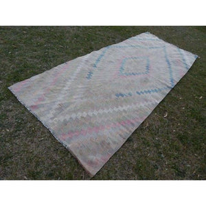Vintage Turkish Kilim Runner 4'1'' x 9'10''