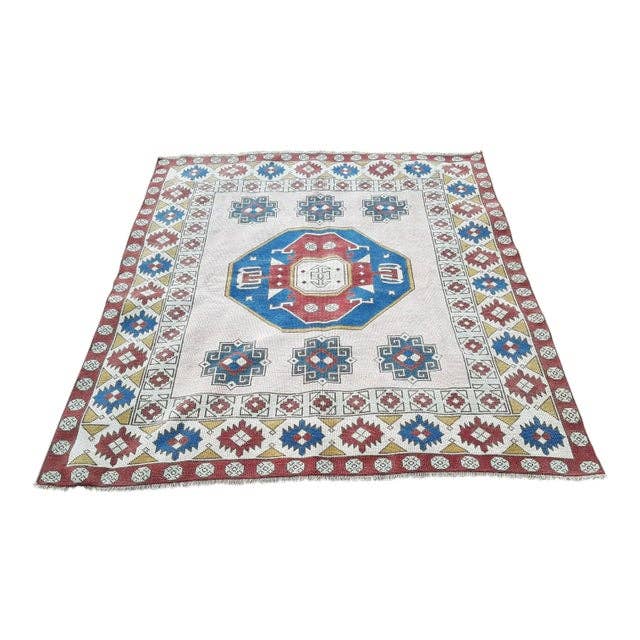 Vintage Oushak Rug 6'3'' x 6'9''