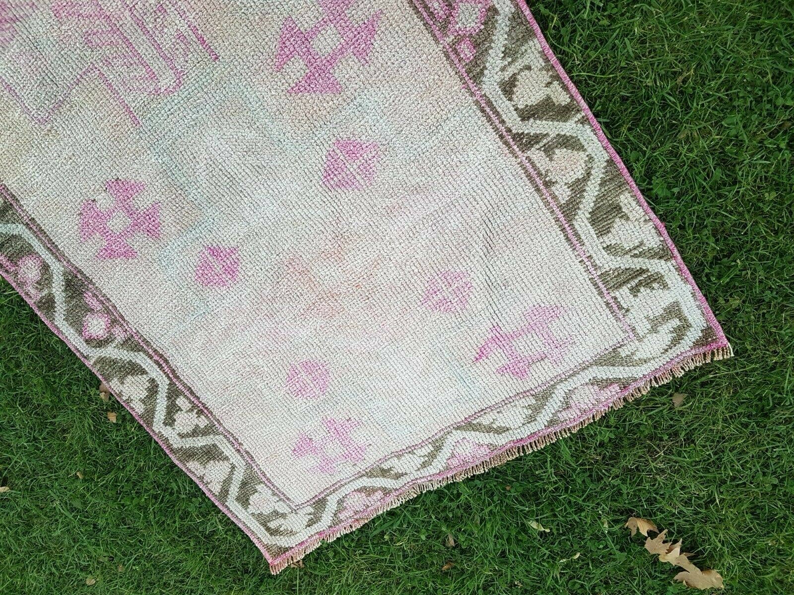 Vintage Herki Runner Rug 3' x 12'6''