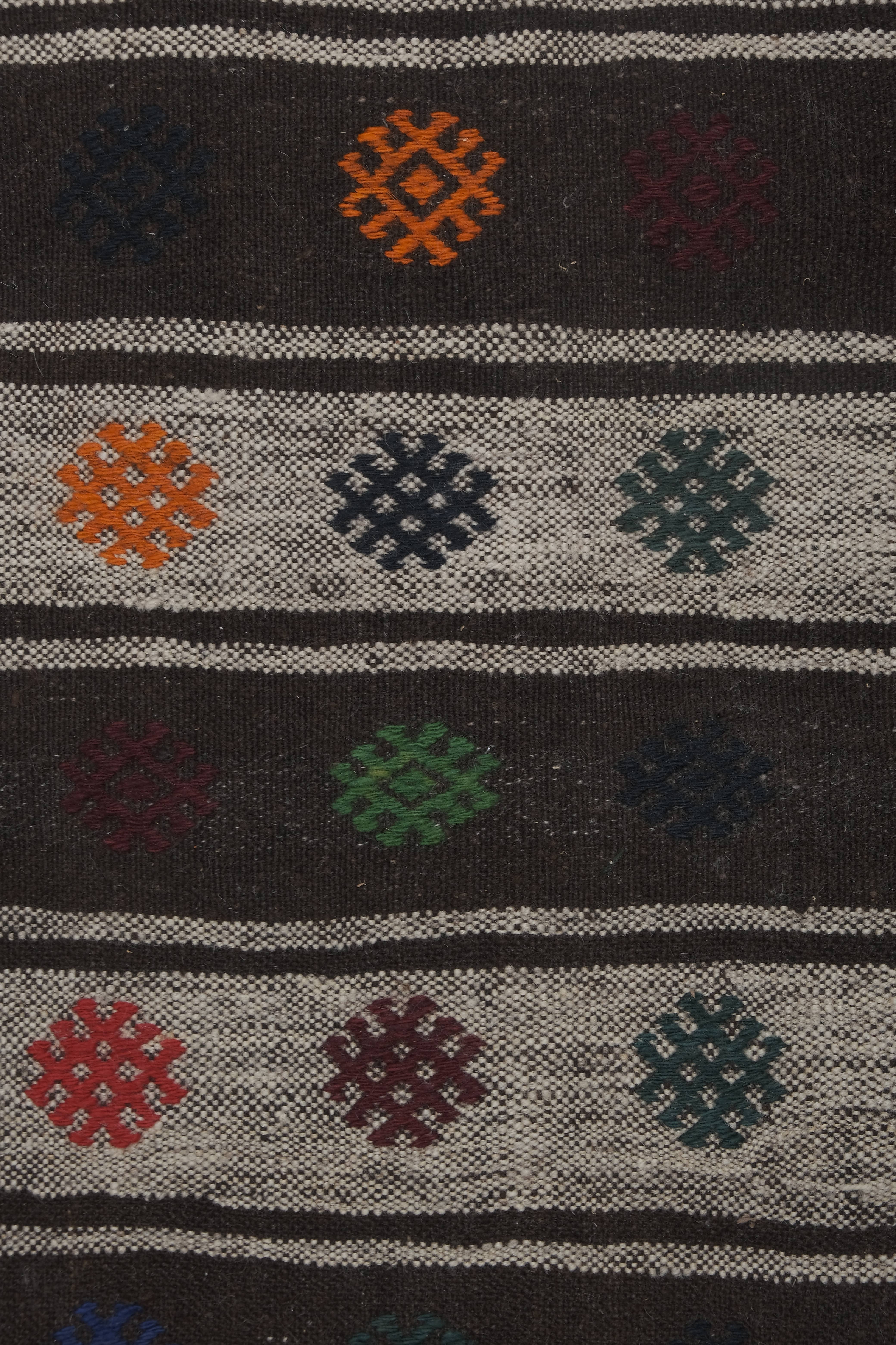 Vintage Turkish Kilim Runner 2'1'' x 6'6''
