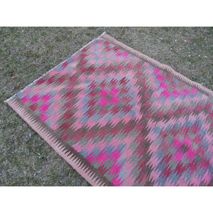 Vintage Caucasian Kilim Runner 3'11'' x 9'6''