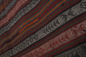 Vintage Turkish Kilim Rug 4'4'' x 13'