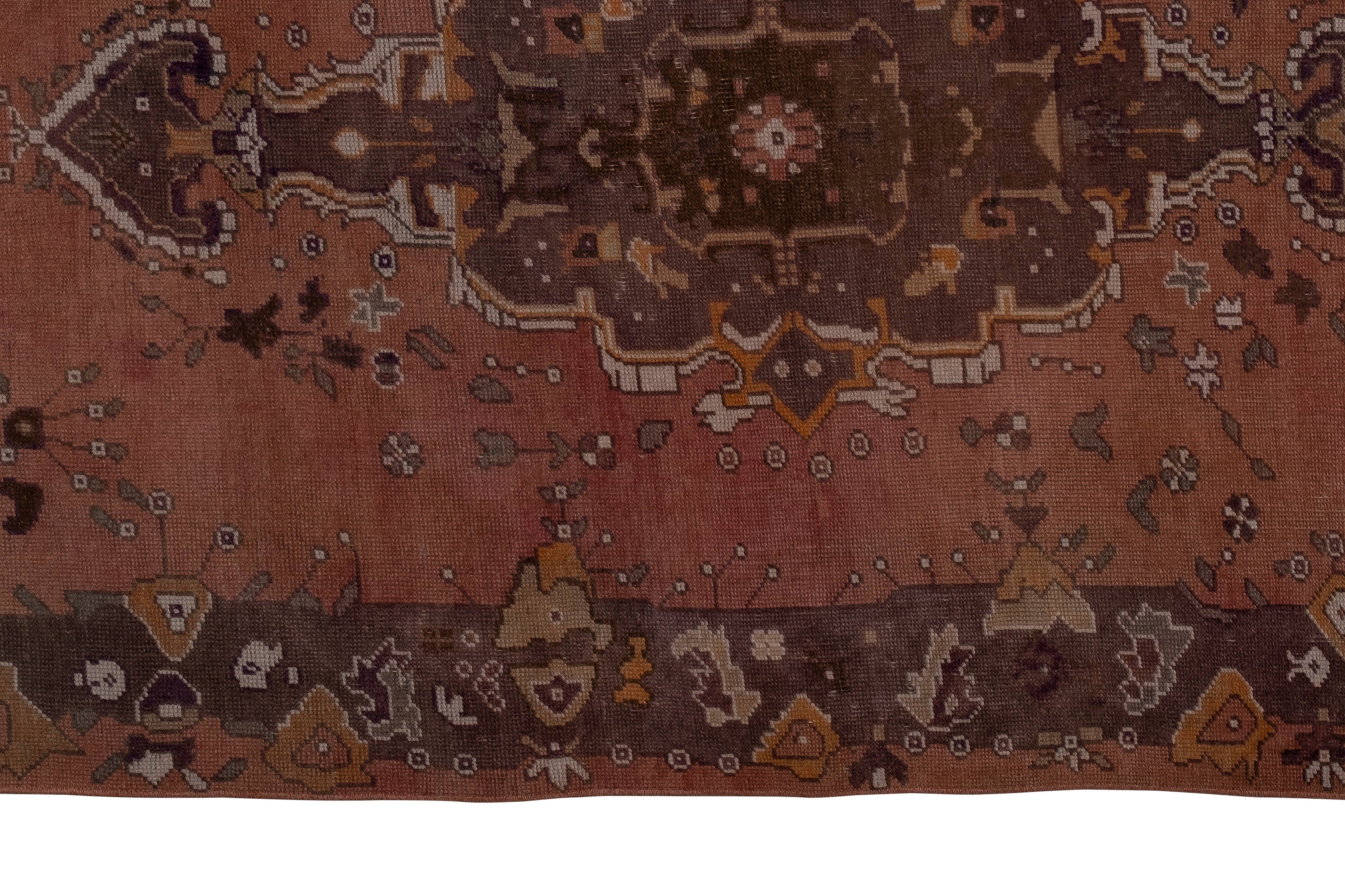 Vintage Turkish Konya Rug 5'1'' x 8'4''