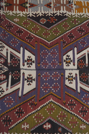 Vintage Turkish Anatolian Kilim Rug 4'11'' x 11'11''