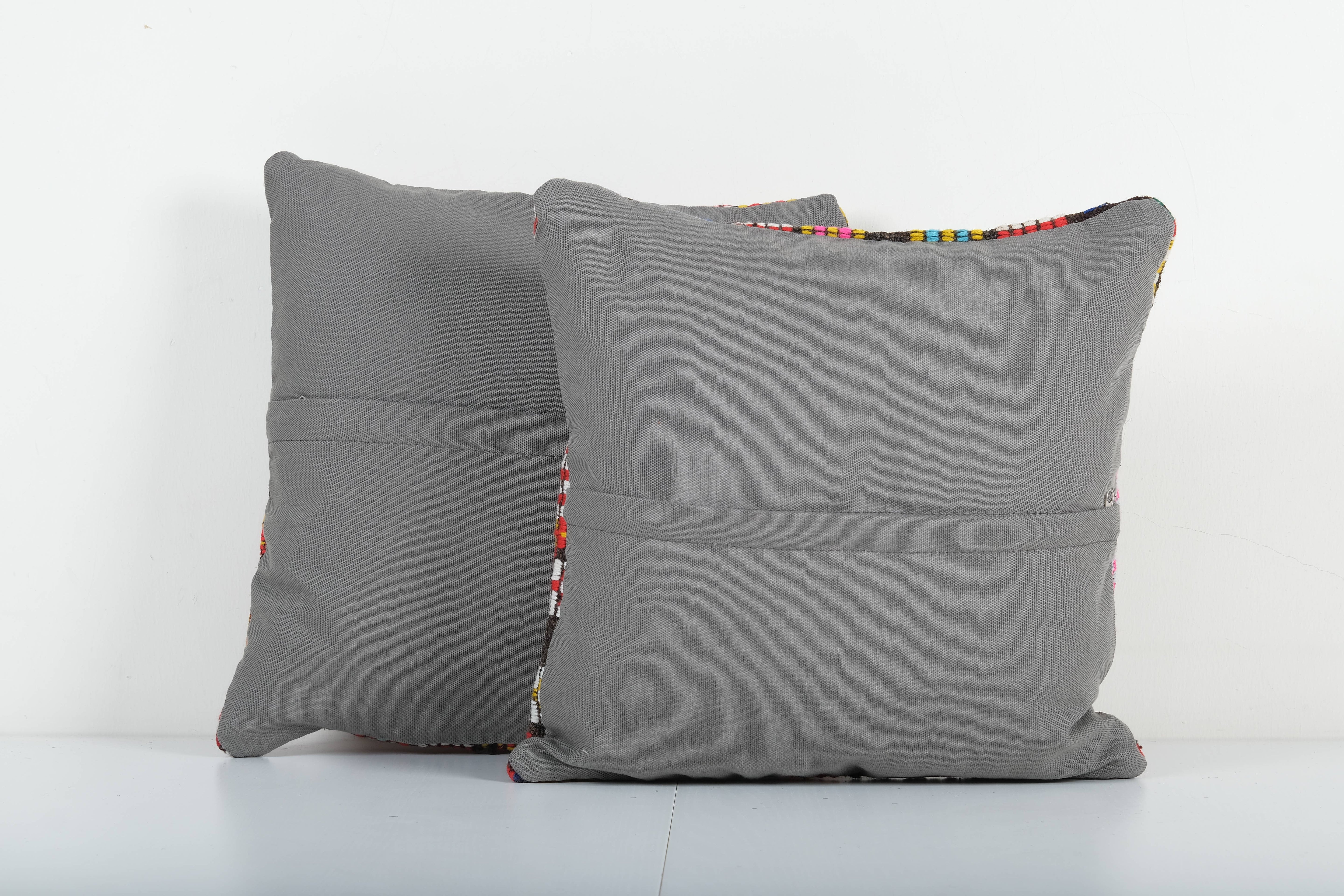 Kilim Pillow Cover Set of 2 | 16'' x 16''