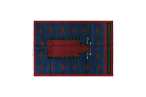 Vintage Turkish Tulu Rug 3'7'' x 5'3''