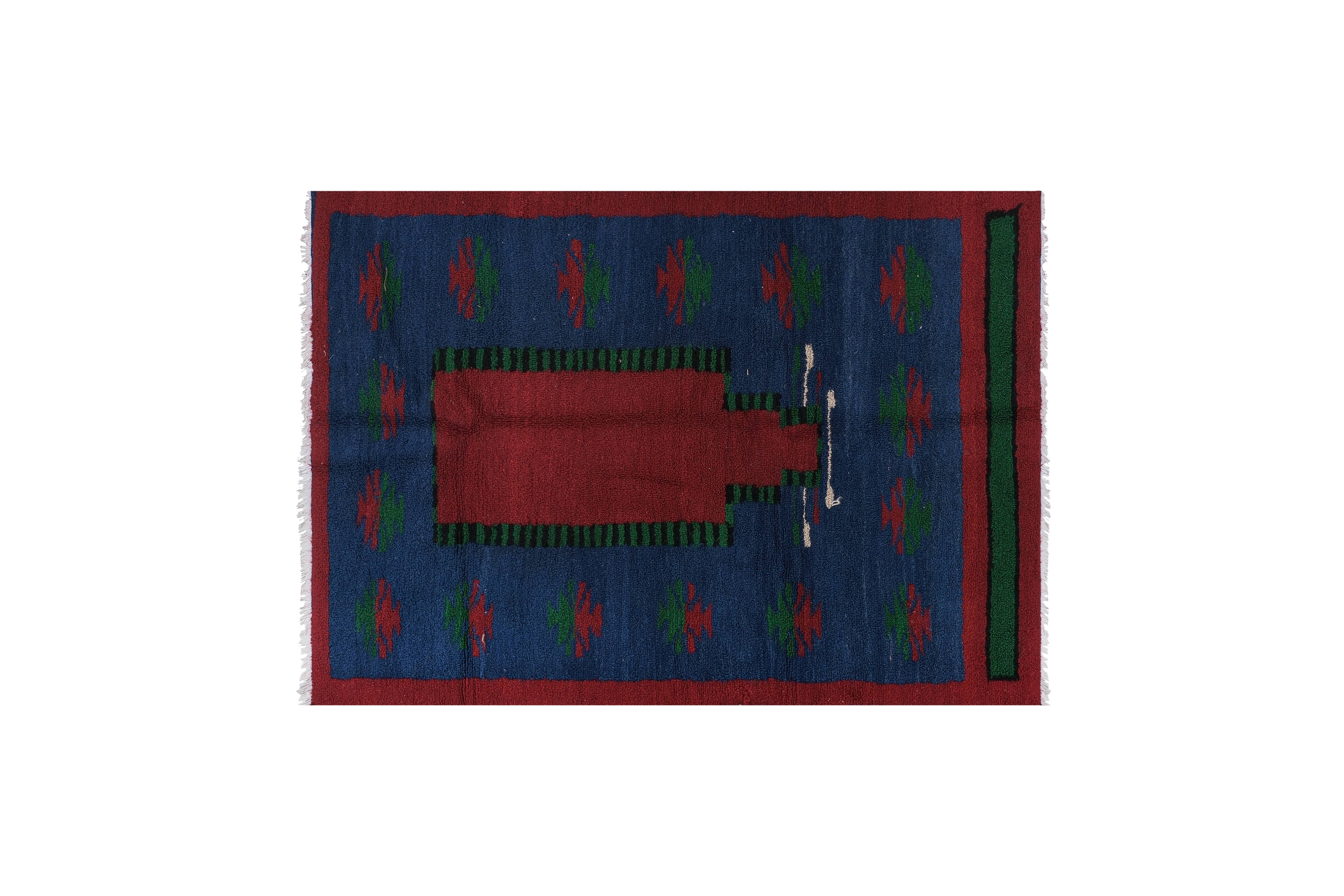 Vintage Turkish Tulu Rug 3'7'' x 5'3''