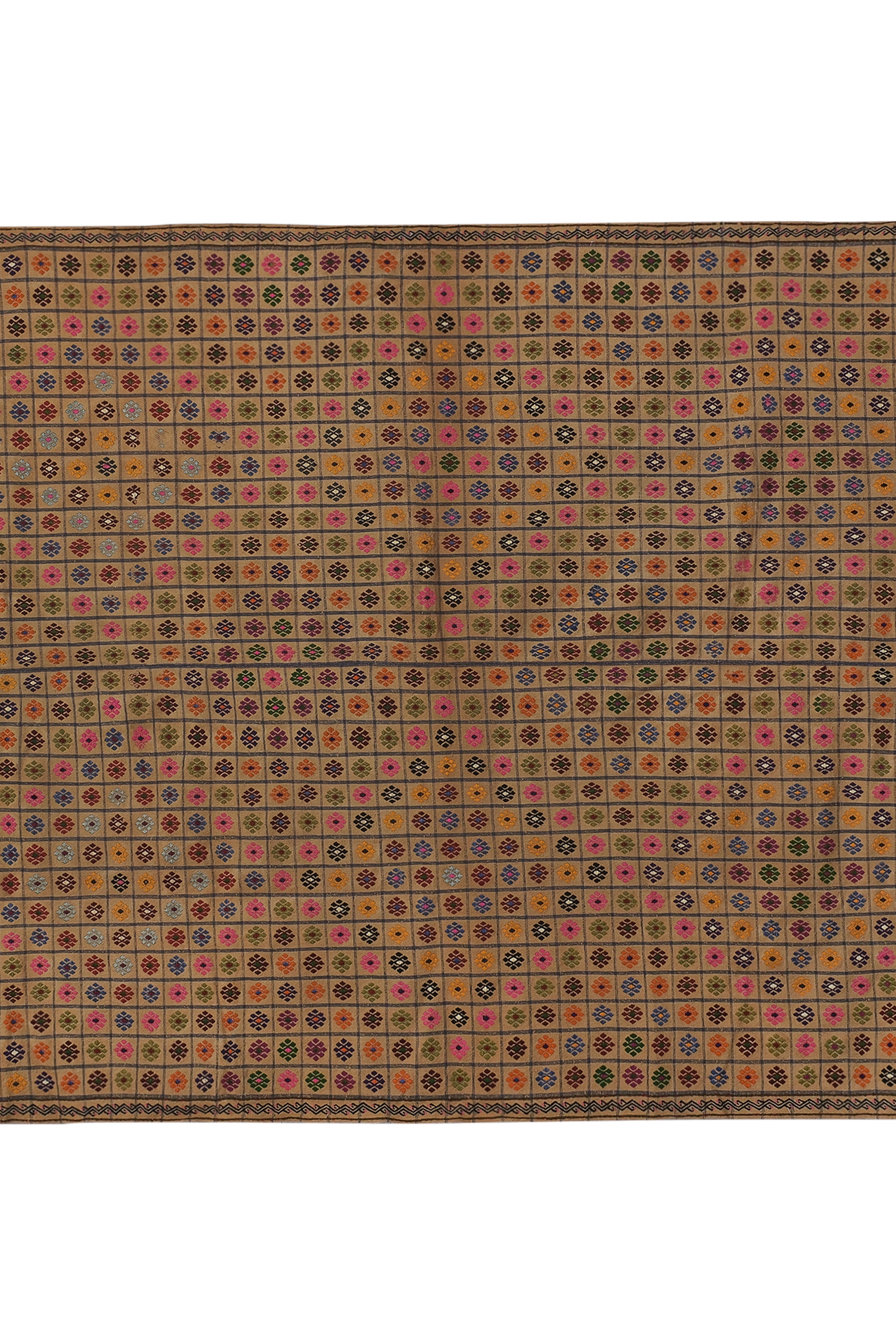 Vintage Turkish Kilim Rug 7'5'' x 10'8''