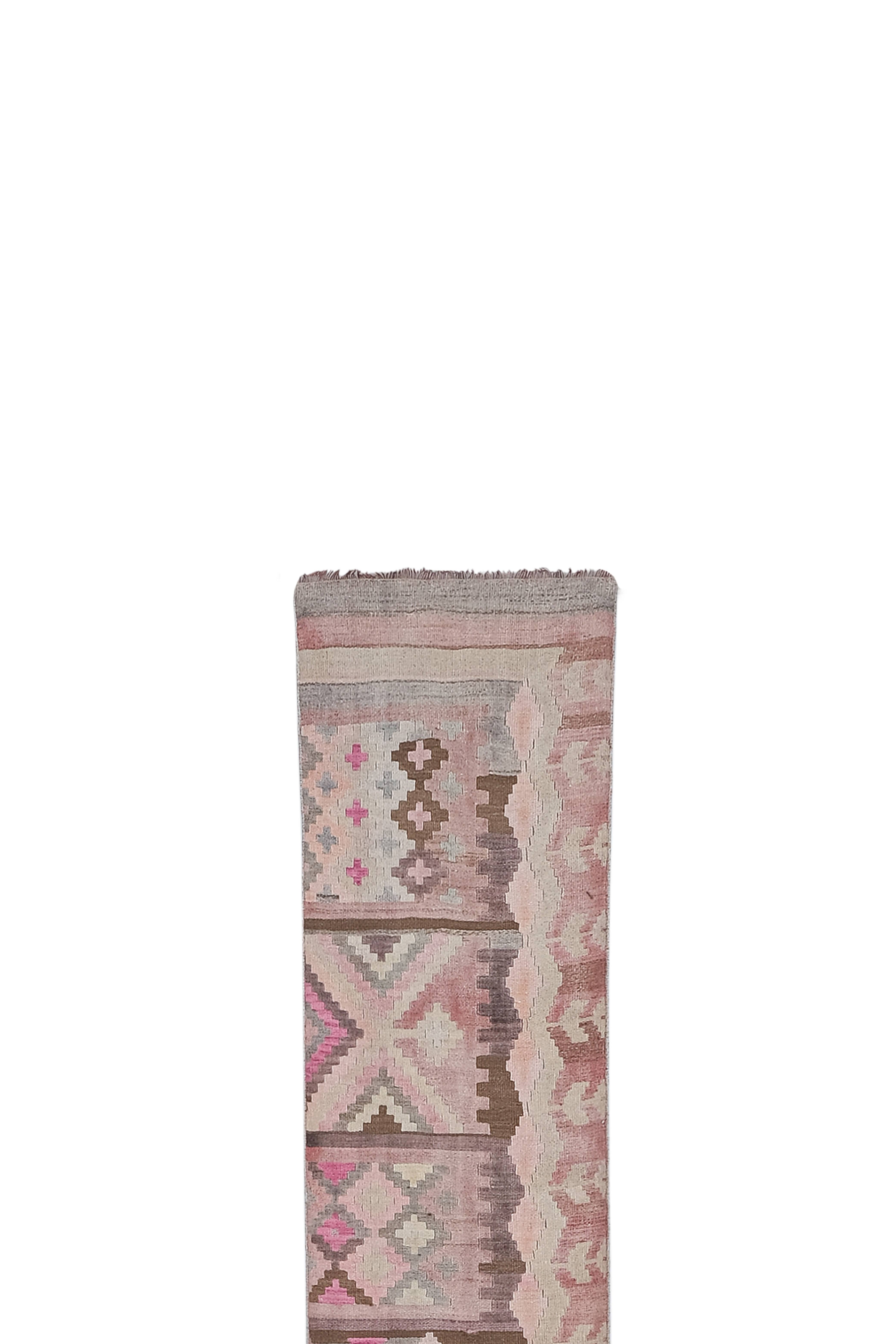 Vintage Turkish Kilim Runner 2'5'' x 22'6''