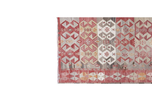 Vintage Turkish Kilim Runner 4'8'' x 13'5''