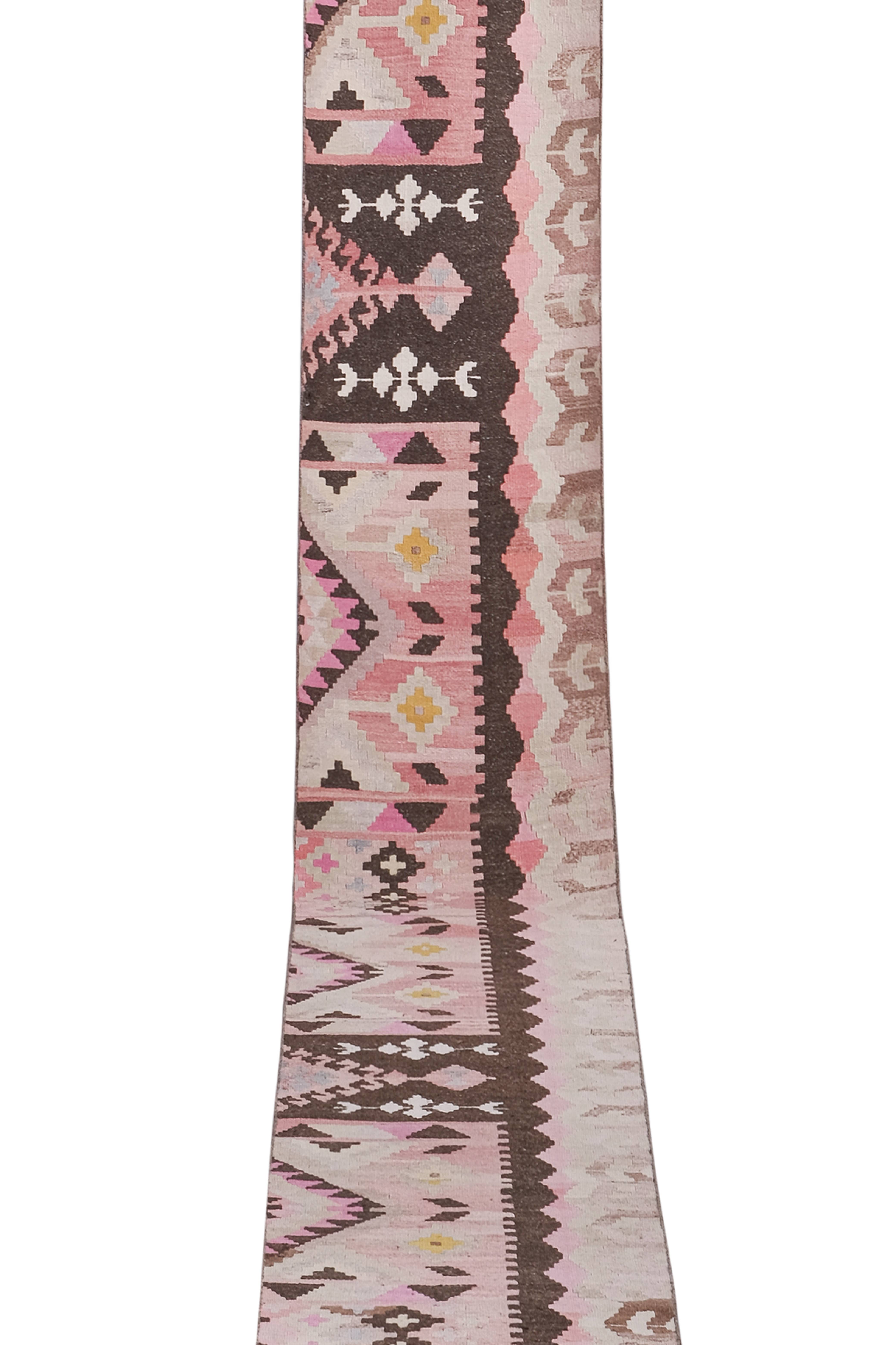 Vintage Turkish Runner Rug 2'4'' x 19'8''
