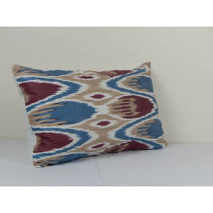 Silk Ikat Velvet Pillow Cover | 12'' x 20''