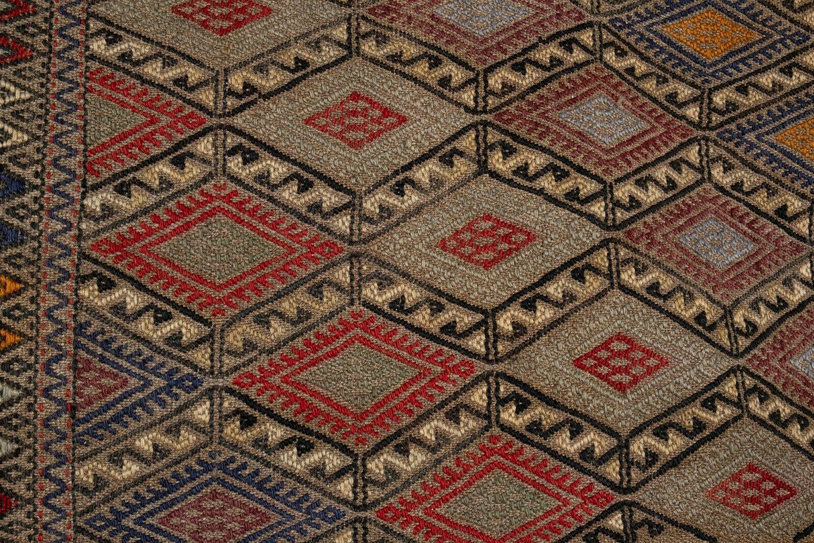 Vintage Turkish Kilim Runner 1'8'' x 13'9''
