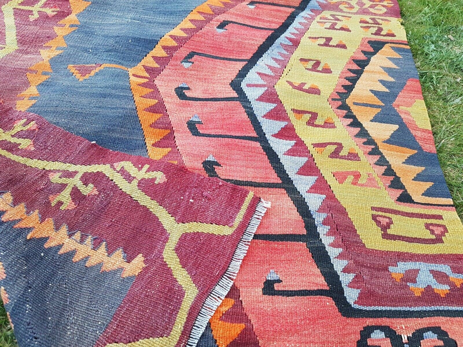 Vintage Turkish Kilim Runner 2'9'' x 11'1''