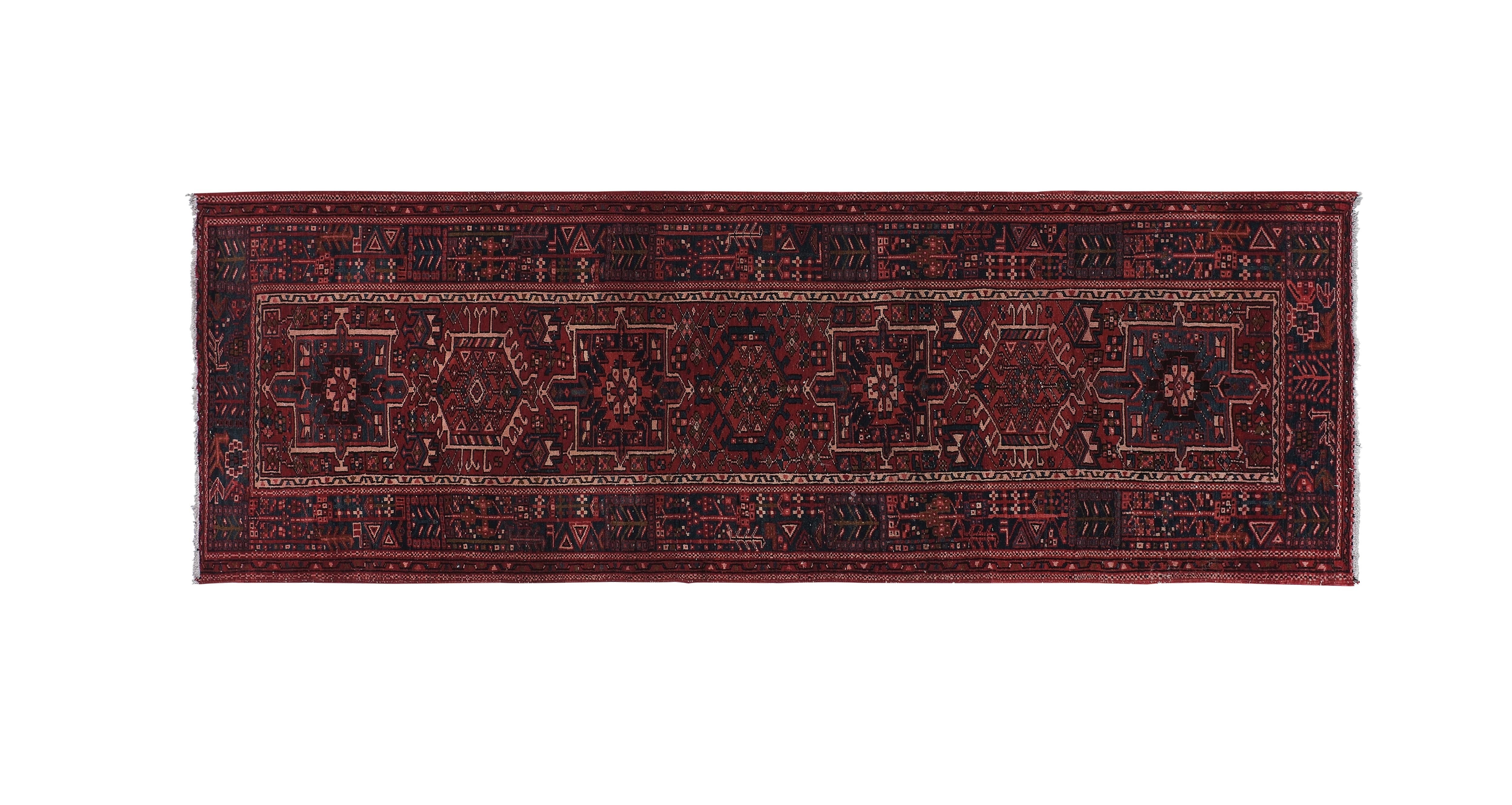 Vintage Turkish Anatolian Runner Rug 3'8'' x 10'8''