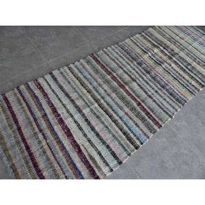Vintage Turkish Kilim Rug 3'10'' x 10'9''