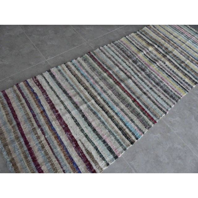 Vintage Turkish Kilim Rug 3'10'' x 10'9''