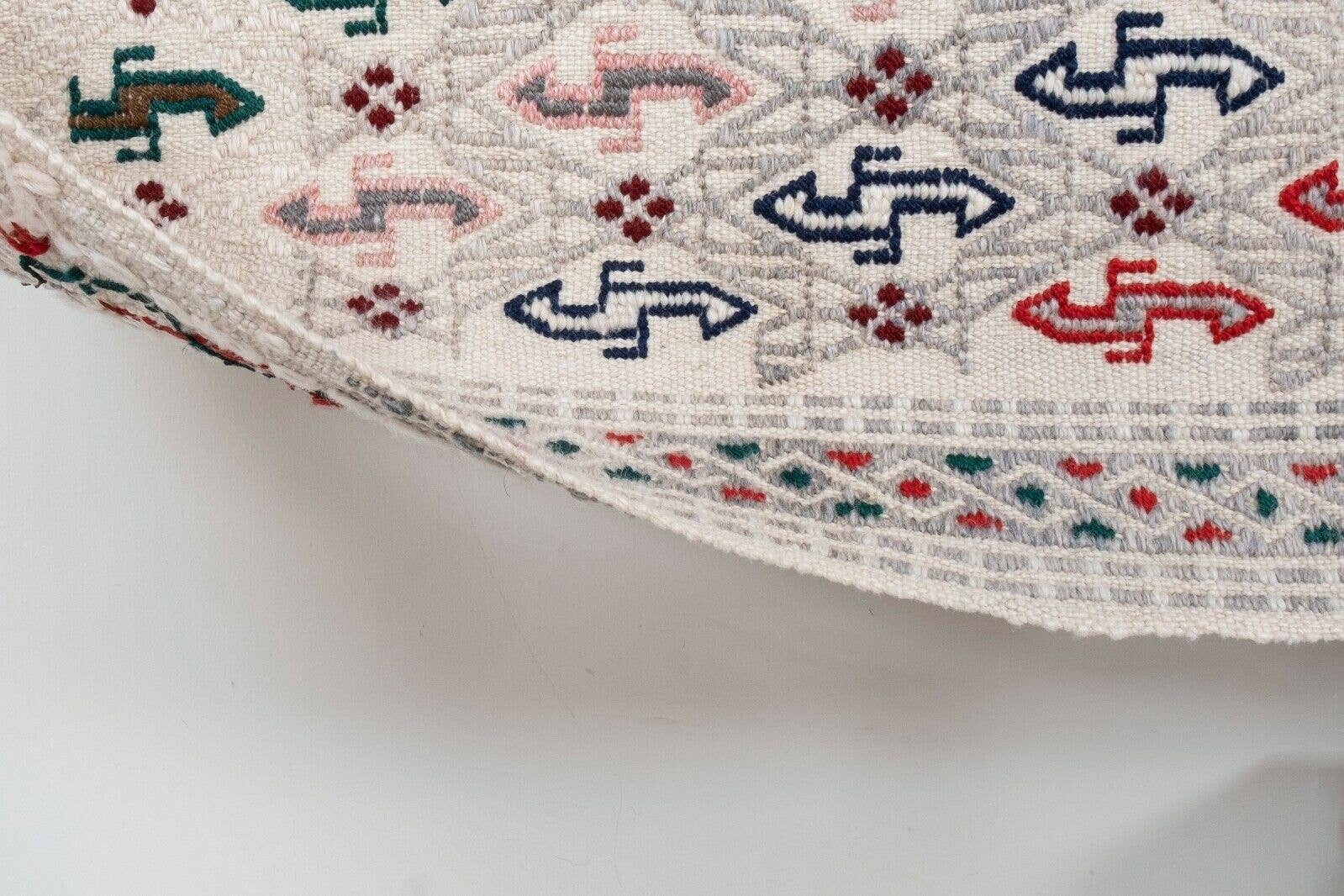 Hand-Embroidered Vintage Textile 5'9'' x 7'10''