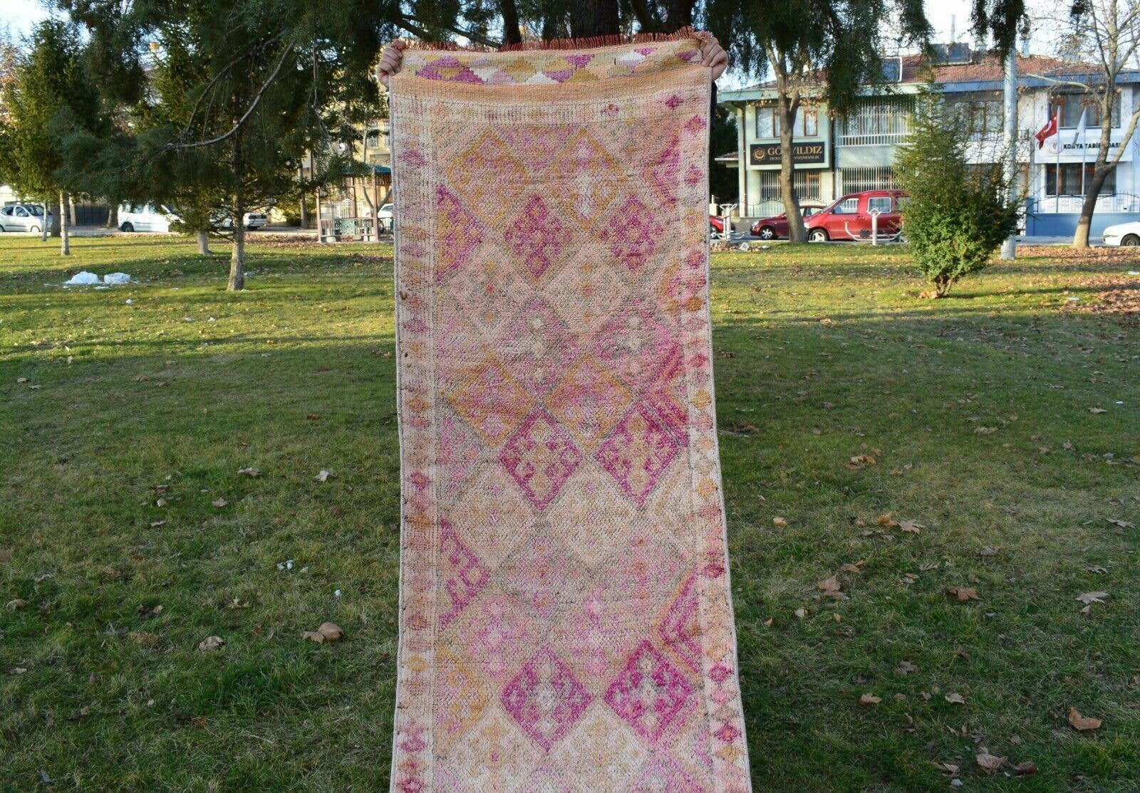 Vintage Oushak Runner 2'7'' x 13'6''