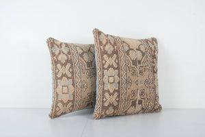 Rug Pillow Cover Set of 2 | 18'' x 18''