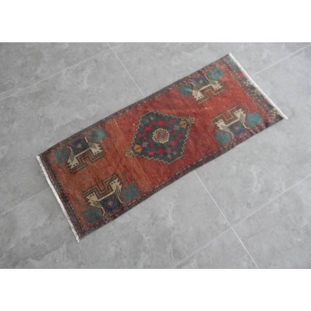 Vintage Kurdish Yastik Rug 19'' x 47''