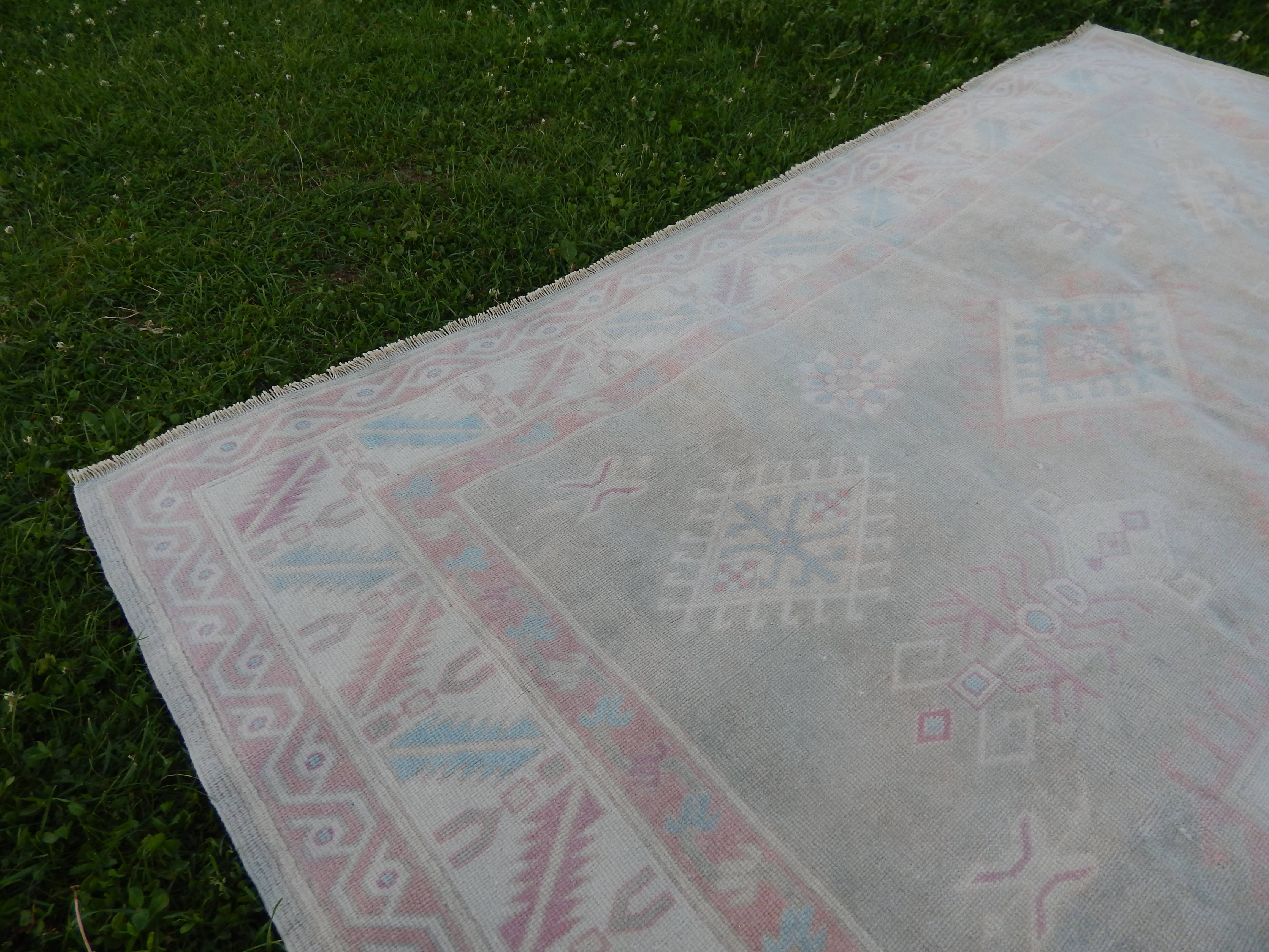 Vintage Kars Oushak Rug 6'10'' x 8'9''