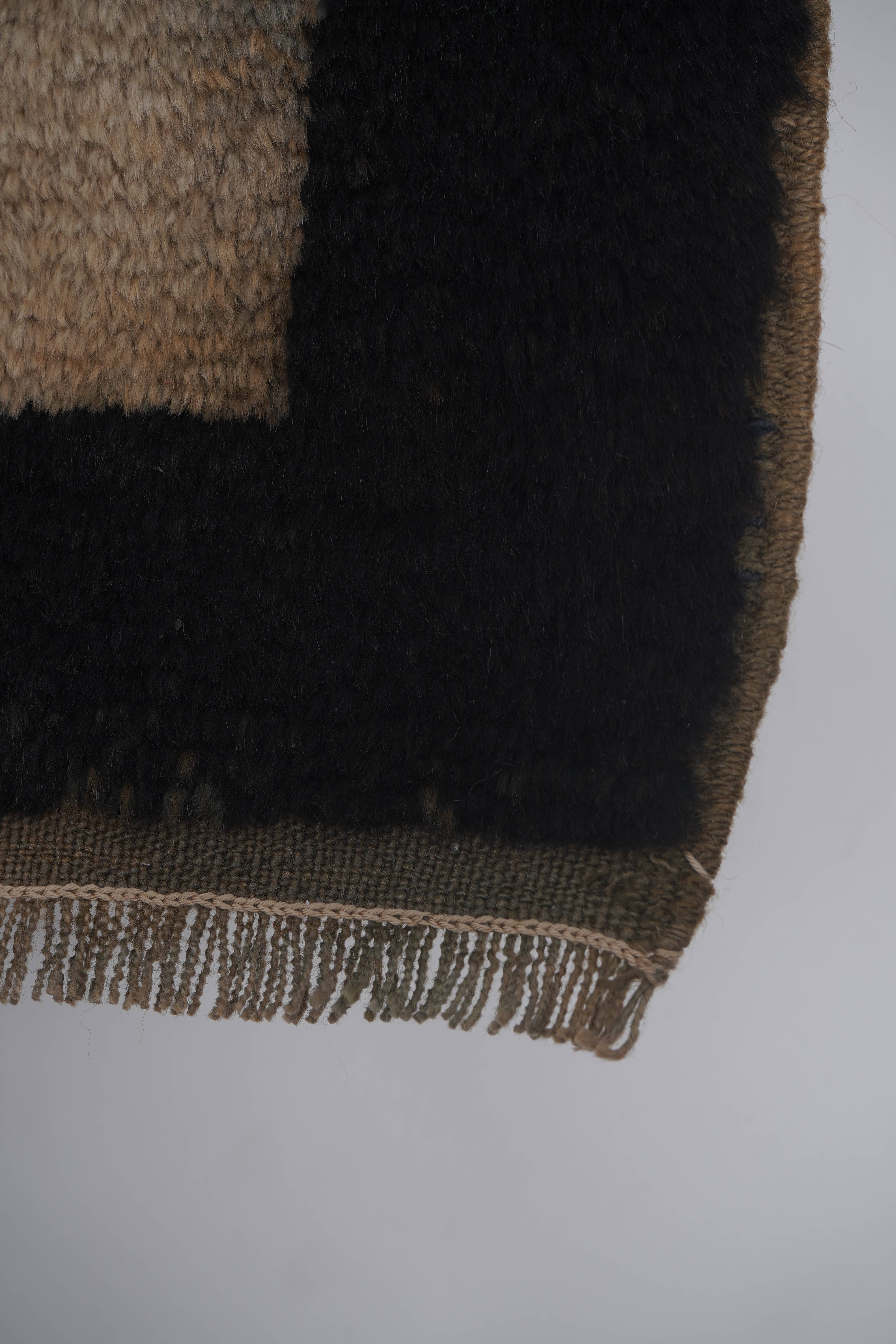 Vintage Turkish Shaggy Tulu Rug 30'' x 54''