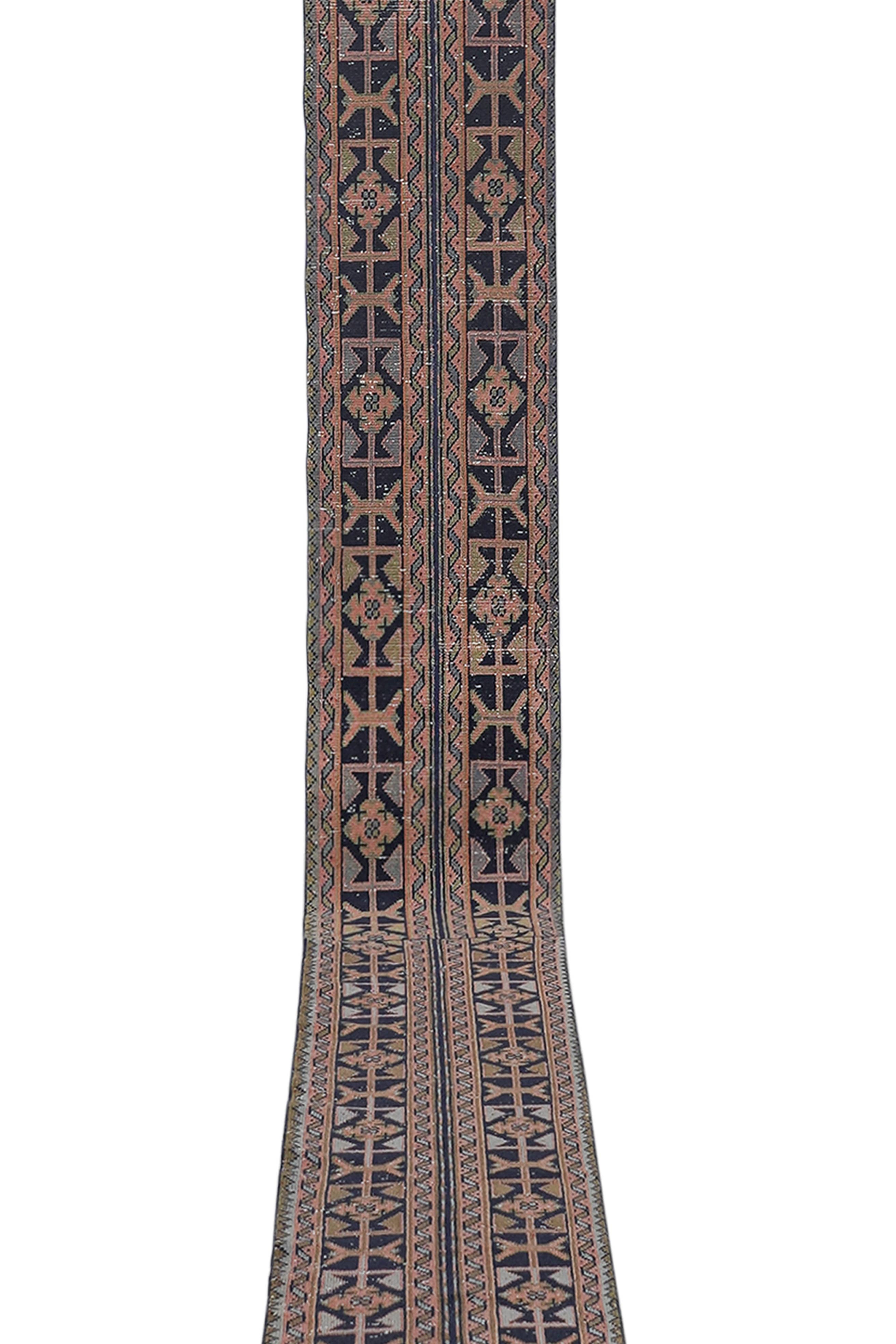 Vintage Oushak Runner 1'9'' x 21'9''