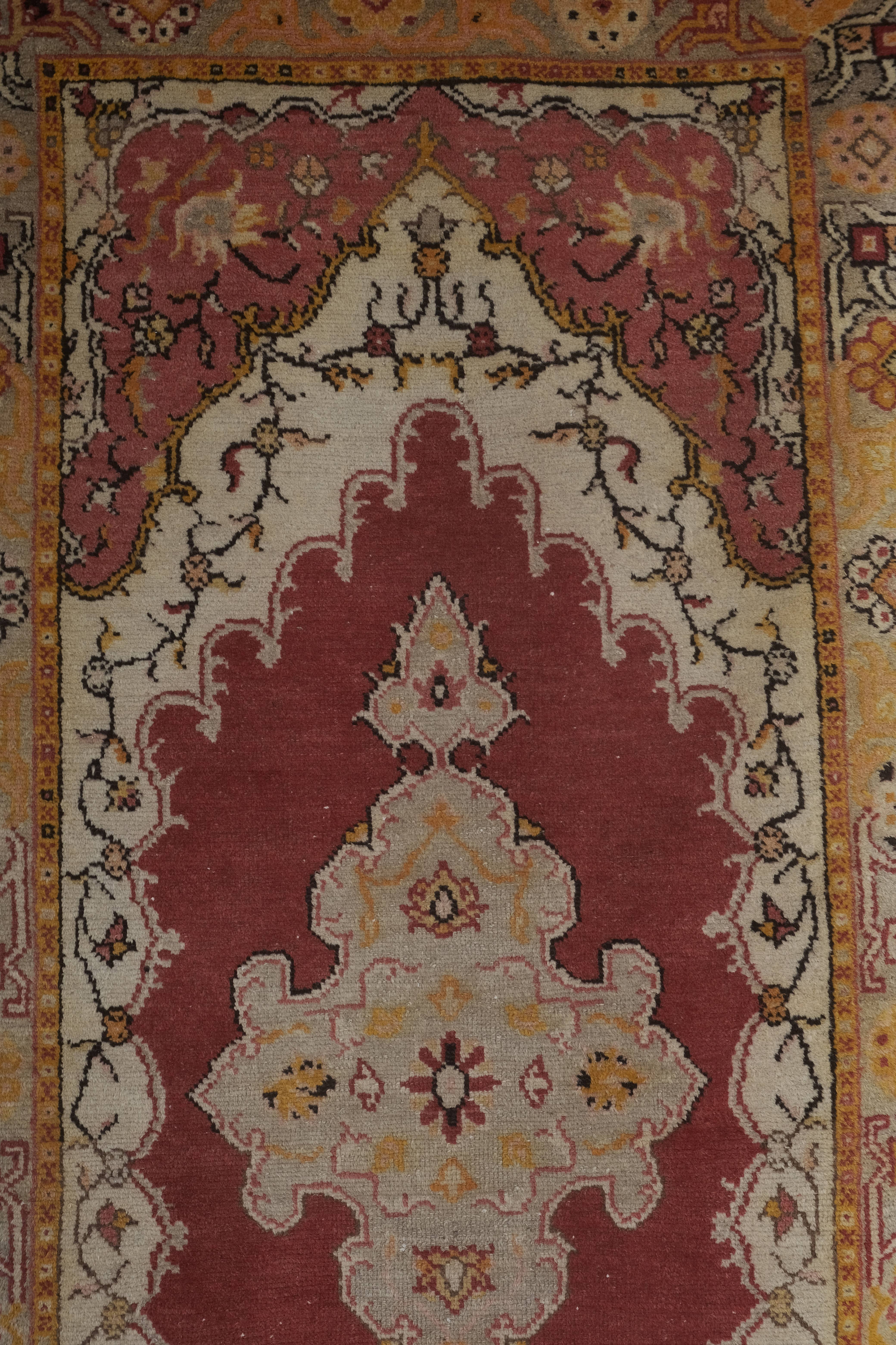 Vintage Oushak Rug 3'5'' x 7'9''