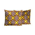 Silk Ikat Velvet Pillow Cover Set of 2 | 23'' x 26''
