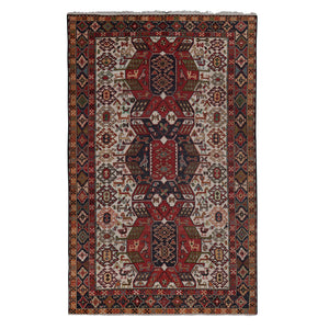 Vintage Soumac Kilim Rug 4' x 6'4''