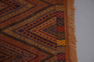 Vintage Turkish Kilim Rug 5'4'' x 7'7''