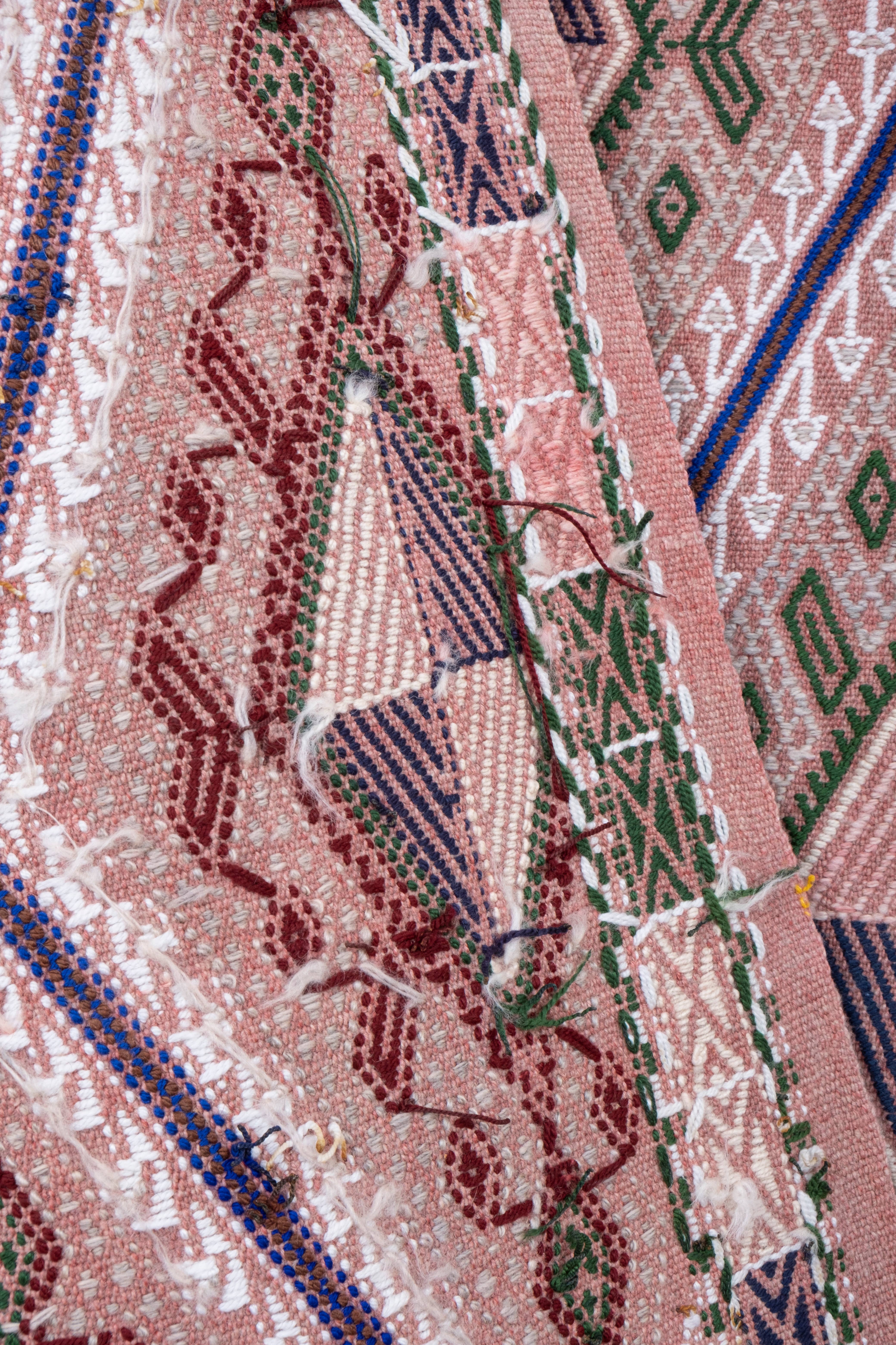 Vintage Turkish Kilim Rug 5'7'' x 7'1''
