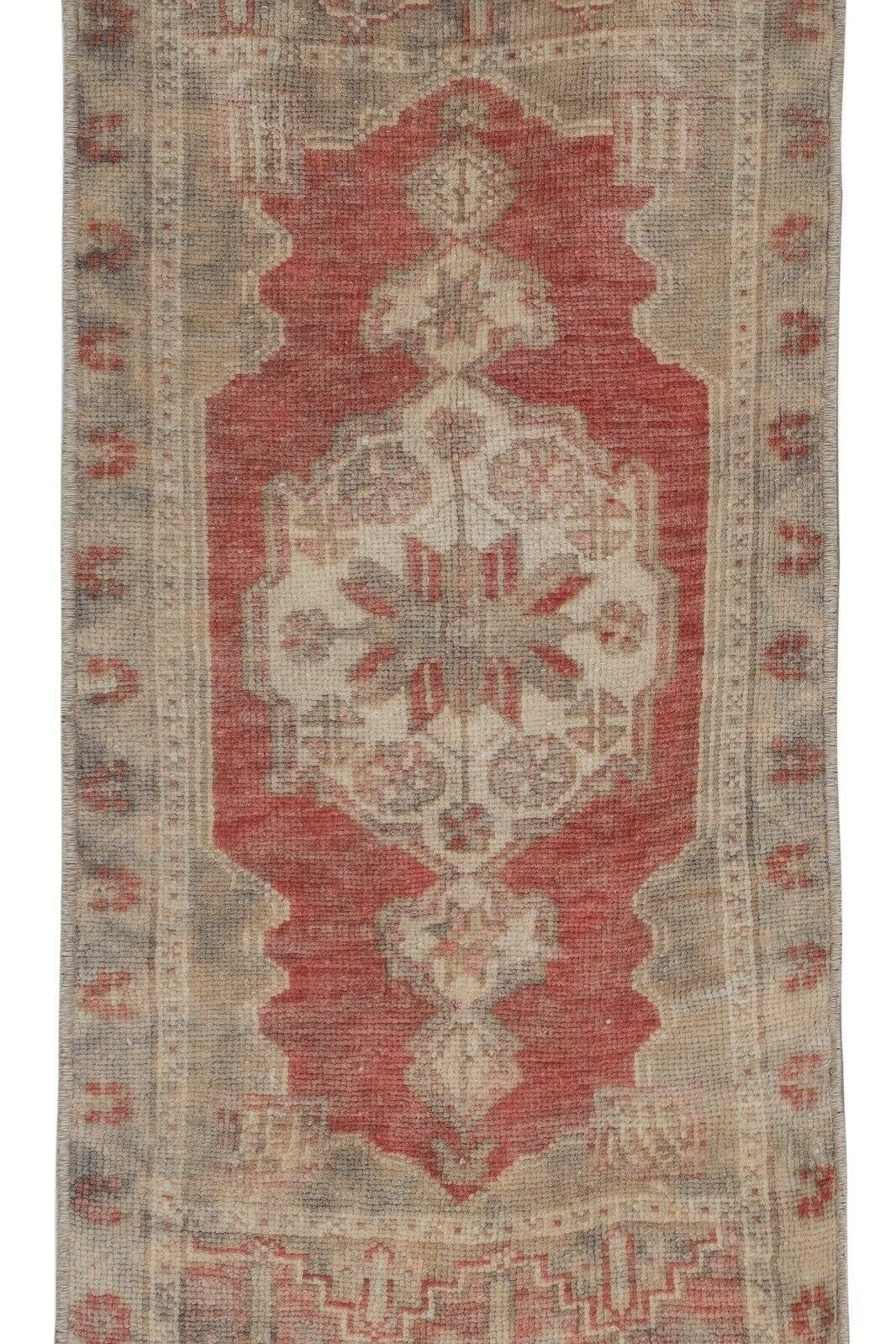 Vintage Turkish Yastik Rugs Set of 2 | 17'' x 35''